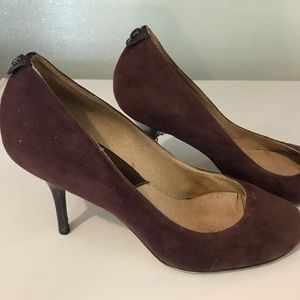 Michael Kors Burgundy Suede Heels
